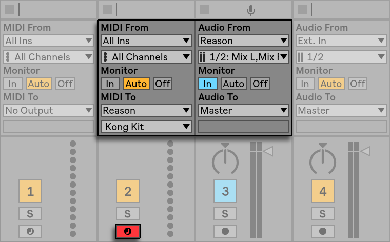 Ableton master fader to mac output
